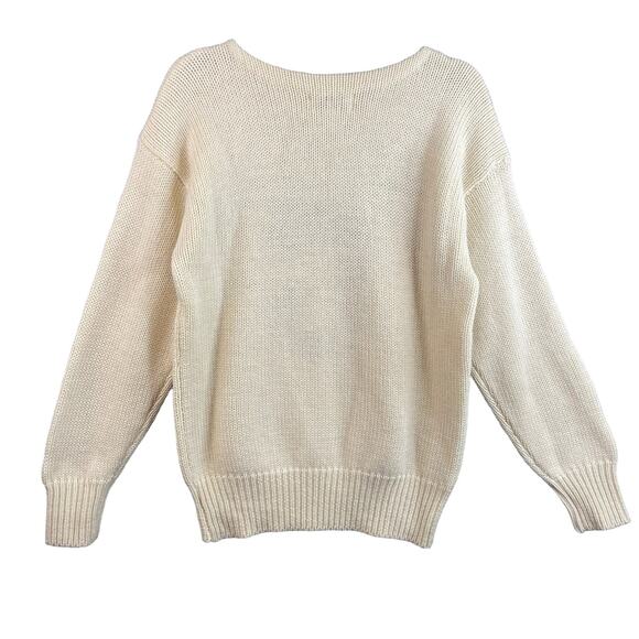 Vintage Varsity 1992 Athletic Pullover Sweater G Size Small Heavy Knit Sweater - Picture 3 of 8